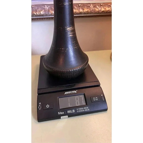 Vintage‎ McCoy Tabletop Standing Brown Swirl Vase Decor Made in USA - Picture 6 of 7